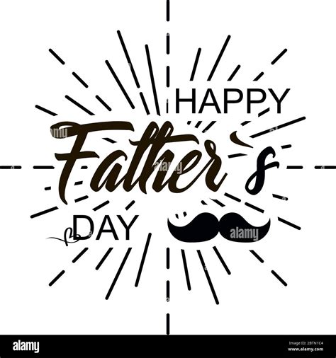 Fathers Day Celebration Day Happy Fathers Day Lettering Design