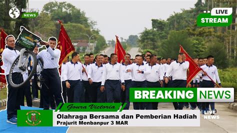 KESERUAN PRAJURIT MENBANPUR 3 MAR LAKSANAKAN OLAHRAGA BERSAMA DAN