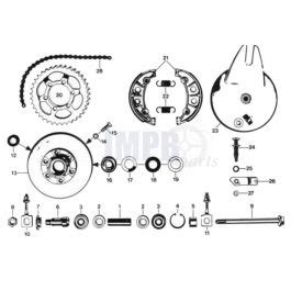 Zundapp Rear Wheel Hub Mm Jmpb Parts