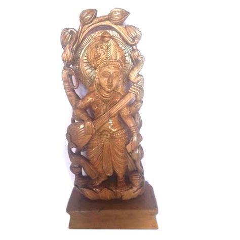 Wood Goddess Saraswati Statue at Rs 5500 in Jagdalpur | ID: 19288179688