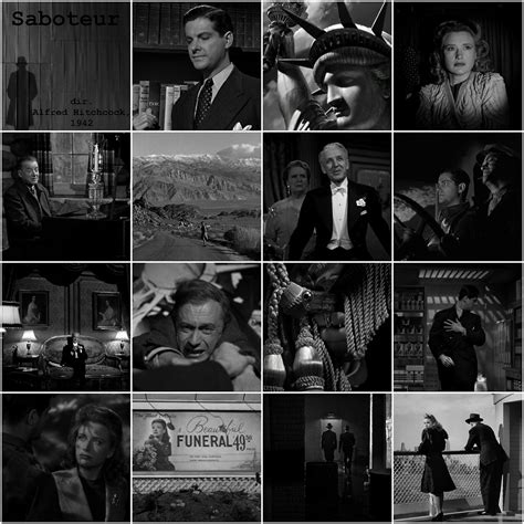 Movie Mosaics — Saboteurdirected by Alfred Hitchcock, 1942