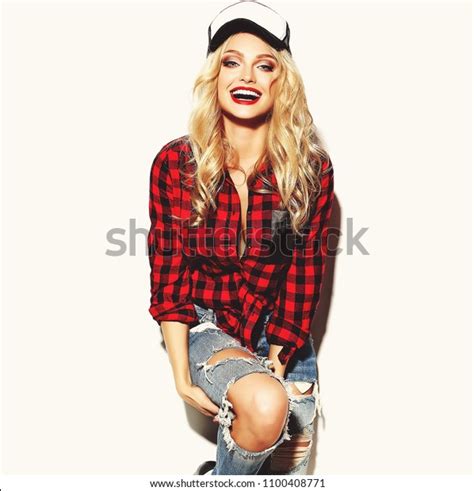 Portrait Beautiful Happy Cute Smiling Blonde Stock Photo Shutterstock