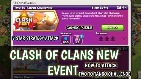 Two To Tango Challenge Clash Of Clans Clash Of Clans New Event