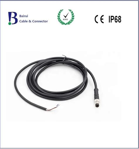 M8 Circular Sensor Connectors Waterproof Ip67 6pin Male To Female