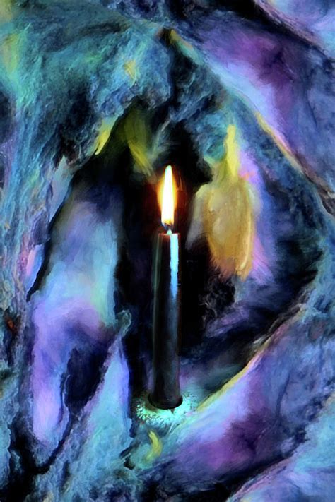 Candle In Cave Digital Art By Lisa Yount Fine Art America