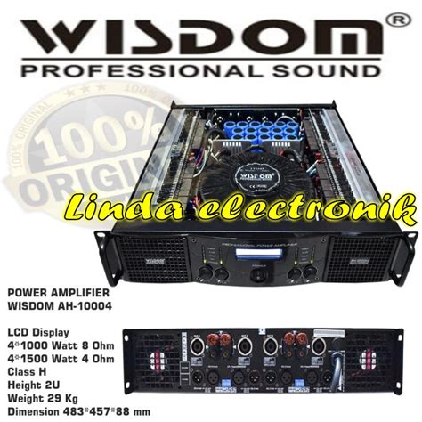 Jual Power Amplifier Wisdom Ah Ah Class H Channel Original