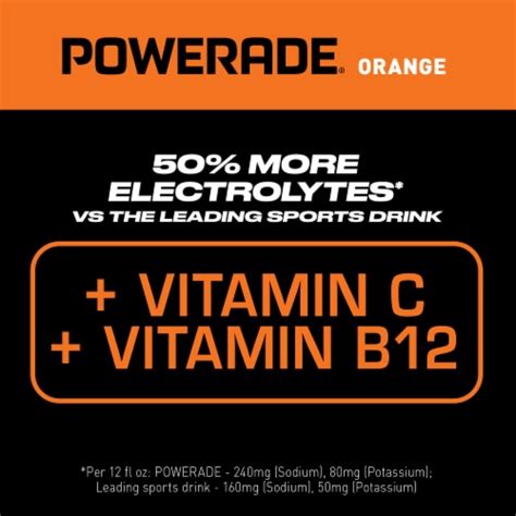 Powerade® Orange Sports Drink Multipack Bottles 8 Bottles 20 Fl Oz