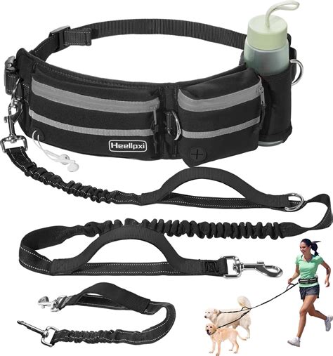 Hands Free Dog Leash Waist Leash For Dog Walking Bungee