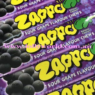 Zappo Sour Grape online at Lollyworld a World of Lollies