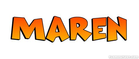 Maren Logo Free Name Design Tool From Flaming Text