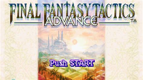 Final Fantasy Tactics Advance Hd Intro Title Screen Youtube