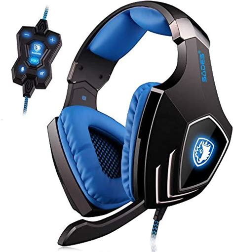 Sades A60 71 Surround Sound Headphones Pro Usb Pc Gaming