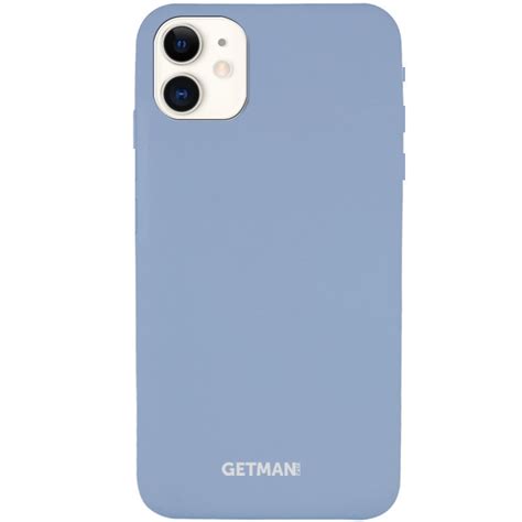 Чехол Silicone Case GETMAN for Magnet для Apple iPhone 11 Серый Mist