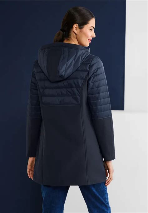 Street One Materialmix Softshelljacke F R Damen In Blau Street One