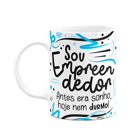 Caneca Profiss Es Sou Empreendedor Branca Fun Geek Store