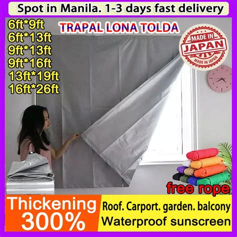 Japan Tarpaulin Rainproof And Sun Shade Trapal Waterproof Makapal Lona