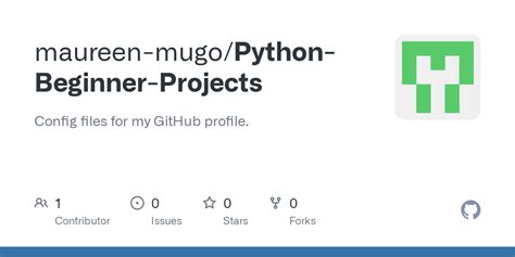 GitHub Maureen Mugo Python Beginner Projects Config Files For My