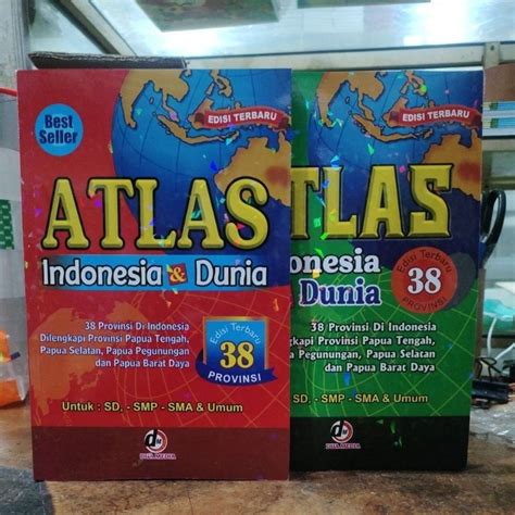 Jual Buku Atlas Indonesia Dan Dunia 38 Provinsi Edisi Terbaru Ukuran A5