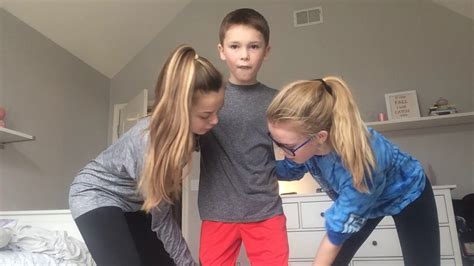 Gymnastics Challenge W Emma And Sister Youtube