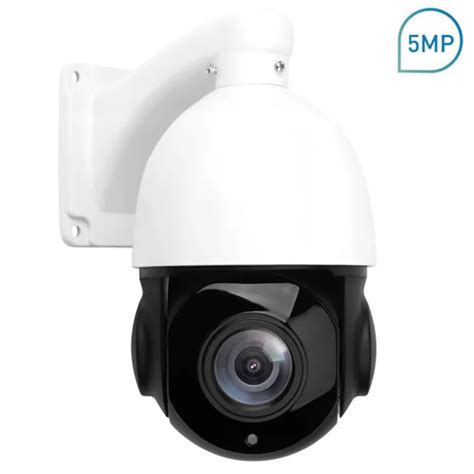 POE PTZ IP Camera 5MP Super HD 2592x1944 Pan/Tilt 30x Zoom Speed Dome ...