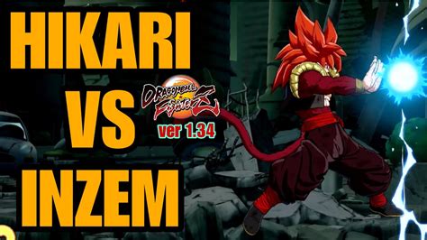 Ver 1 34 INZEM VS HIKARI Open Beta Test Dragon Ball FighterZ YouTube