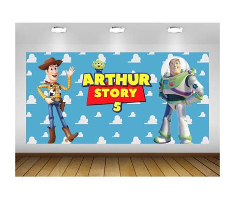 Painel Toy Story 2x1 50m Impressão Lona Elo7