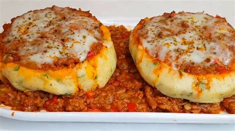 Cheesy Beef Stuffed Potato Cakes Recipe Quick And Easy