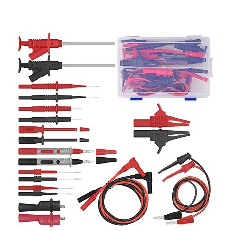 30A Multimeter Leads Test Leads Kit With Mini Hooks Test Probe Copper