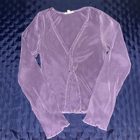 La Hearts By Pacsun Womens Purple Shirt Depop