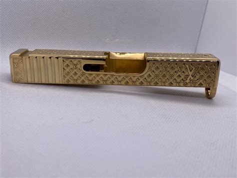 Custom Deep Laser Engraved 24k Gold Plated Glock 43 Slide Gen 3 Lv Ebay