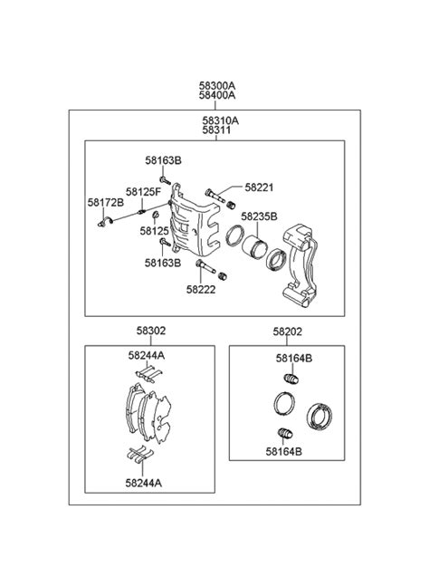 Genuine Hyundai Disc Brake Assembly Rear Rh