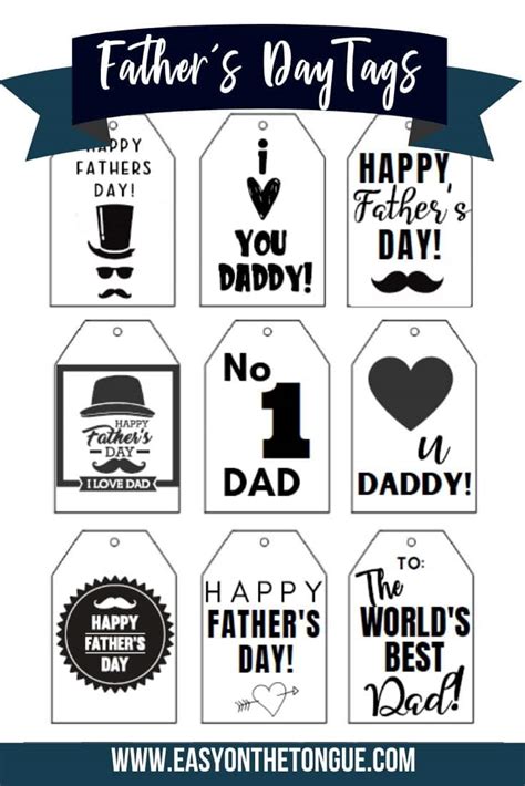 Father S Day Gift Tags Free Printable