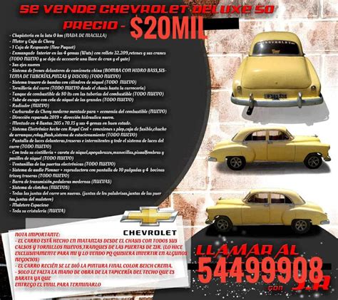 Autos Carros En Venta SE VENDE ESPECTACULAR CHEVROLET En La Habana