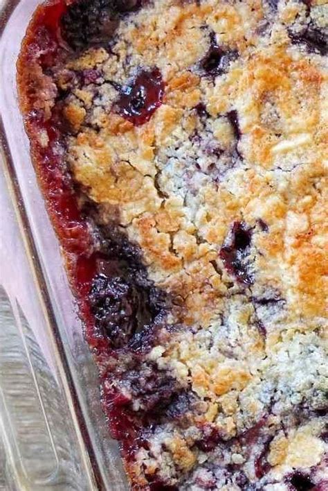 Blackberry Dump Cake Recipe In Dump Cake Recipes Blueberry