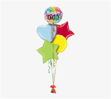 Happy Birthday Confetti Birthday Balloon 18 Happy Birthday Rainbow