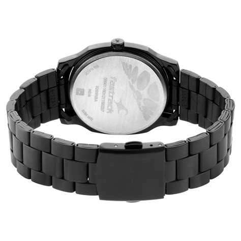 Buy Online Fastrack Stunners Quartz Analog Black Dial Metal Strap Watch