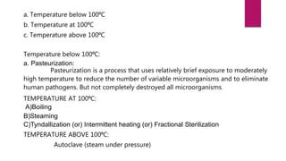 Process of sterilization | PPT | Free Download