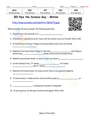 Bill Nye The Science Guy Population Video Worksheet 2 Pdf Takara