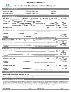 Fillable Online Enrollment Change Form Xlsx Fax Email Print PdfFiller