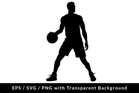 Basketball Player Silhouette SVG EPS EPS Graphic by Formatoriginal · Creative Fabrica