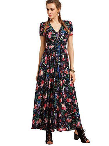 Milumia Womens Button Up Split Floral Print Flowy Party Dp