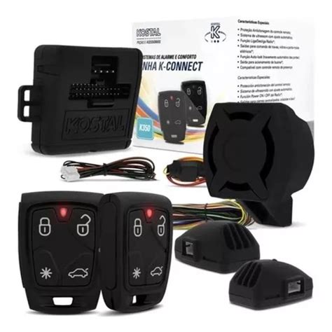 Kit Alarme Automotivo Kostal K connect K350 C 2 Controles Frete grátis