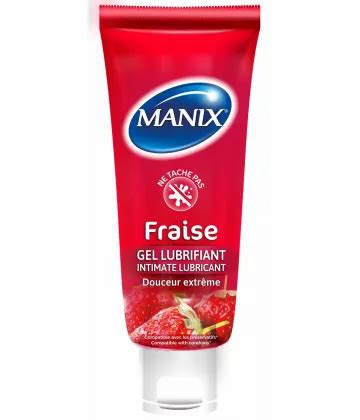 Manix Gel Lubrifiant Intime Fraise 80 Ml Pas Cher Gels Lubrifiants