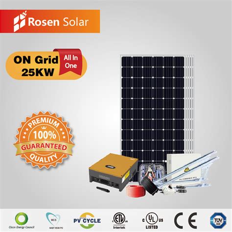 Solar Energy System Kw Solar Panel System Kw Grid Tied Solar Power