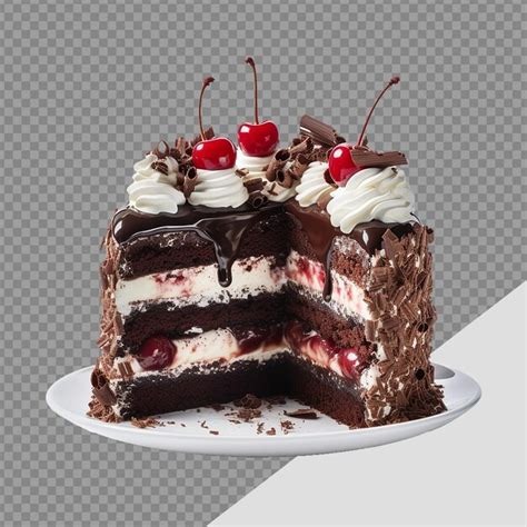 Premium Psd Black Forest Gateau Png Isolated On Transparent Background