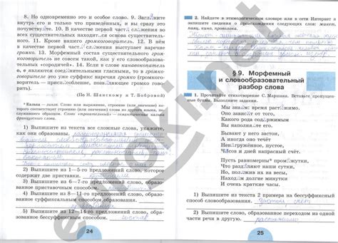 ГДЗ Номер стр. 24-25 Русский 6 класс Рыбченкова Рабочая тетрадь