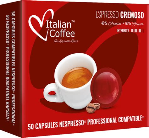 Italian Coffee Cremoso Kapsu Ki Kompatybilne Z Systemem Nespresso