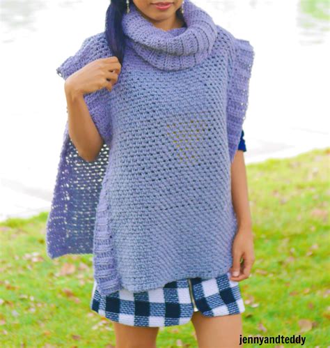 10 Best Crochet Poncho Patterns For Beginner Jennyandteddy