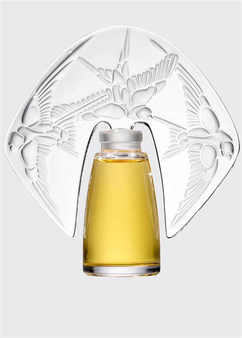 Shalini Parfum Amorem Rose Parfum Presented In A Lalique Crystal Flacon