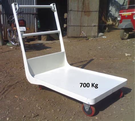 Mild Steel Platform Trolley Size Dimension 3x2 Feet Load Capacity